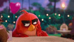 Surprised Angry Bird Red