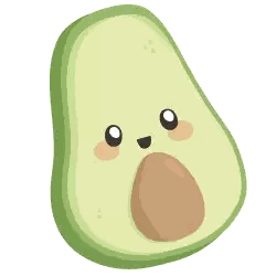 Surprised Avocado Sticker