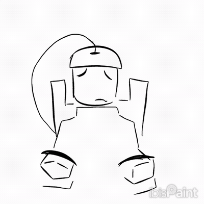 Surprised Black And White Robot GIF