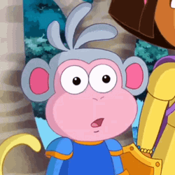 Surprised Boots From Dora The Explorer GIF