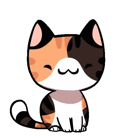 Surprised Calico Cat With Open Mouth Sticker