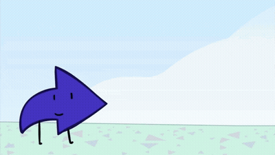 Surprised Cartoon Arrow In Front Of No GIF