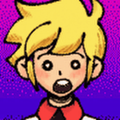 Surprised Cartoon Boy With Yellow Hair GIF