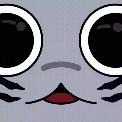 Surprised Cartoon Cat Face GIF