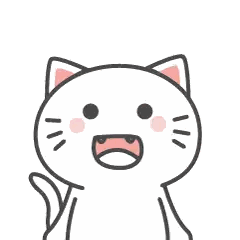 Surprised Cartoon Cat Saying What Sticker