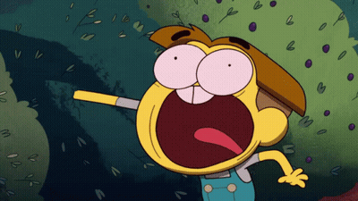 Surprised Cartoon Character GIF
