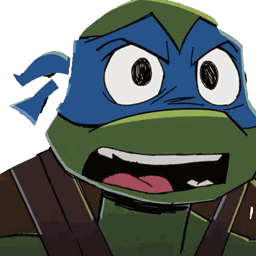 Surprised Cartoon Character Close Up Sticker