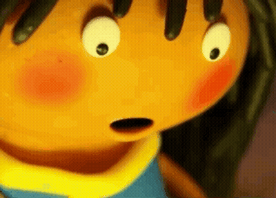 Surprised Cartoon Character Close-Up GIF