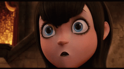 Surprised Cartoon Character Close Up GIF