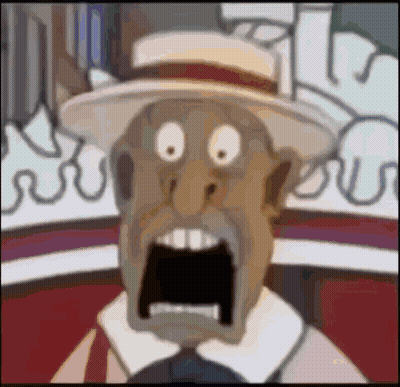 Surprised Cartoon Character GIF
