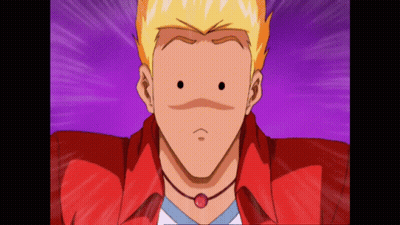 Surprised Cartoon Character In Red Jacket And Choker GIF
