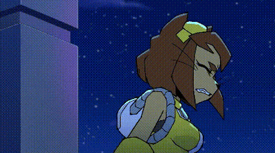 Surprised Cartoon Character Pixel Art GIF