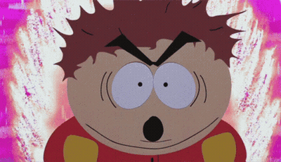 Surprised Cartoon Character Purple Background