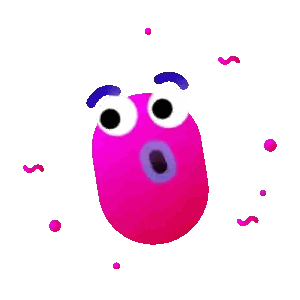 Surprised Cartoon Character Sticker