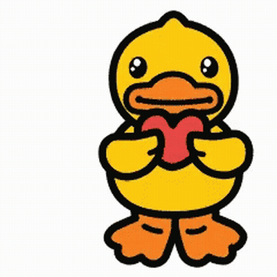 Surprised Cartoon Duck GIF