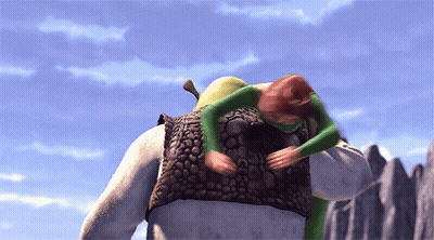 Surprised Cartoon Face Close Up GIF