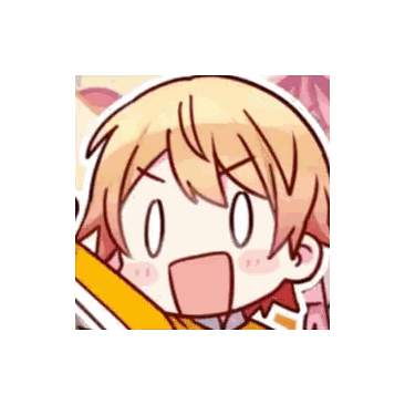 Surprised Cartoon Girl Sticker