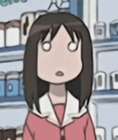 Surprised Cartoon Girl In Store GIF