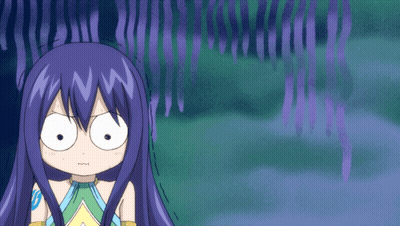 Surprised Cartoon Girl On Purple Background GIF