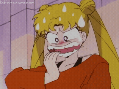 Surprised Cartoon Girl Redfirerose.tumblr.com GIF