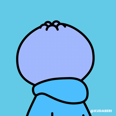 Surprised Cartoon In Blue Hoodie With EA GIF