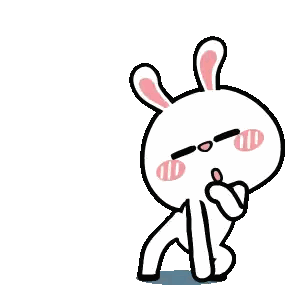 Surprised Cartoon Rabbit Sticker