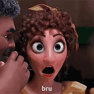 Surprised Cartoon Saying Bru GIF