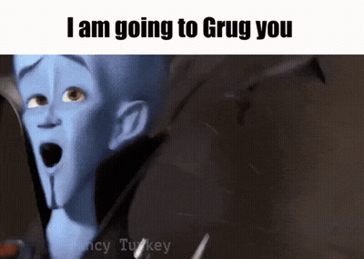 Surprised Cartoon Saying I Am Going To Grug You