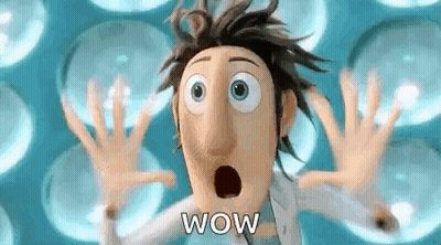 Surprised Cartoon Saying Wow GIF