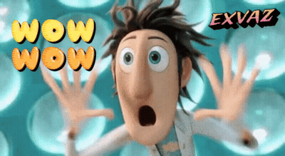 Surprised Cartoon Saying Wow Wow Exvaz GIF