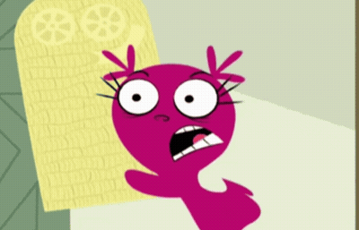 Surprised Cartoon Standing At Door GIF