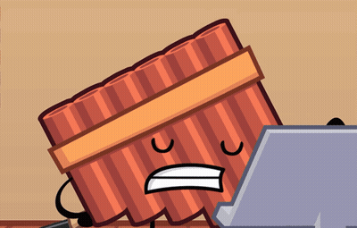 Surprised Cartoon Striped Object GIF