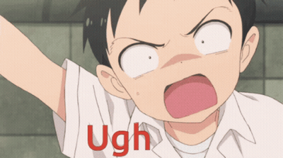 Surprised Cartoon With Ugh GIF
