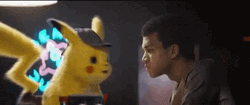 Surprised Detective Pikachu Tail Strike GIF