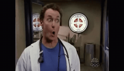 Surprised Doctor With Emergency Sign GIF