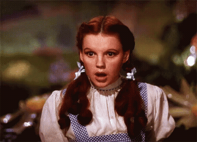 Surprised Dorothy From Wizard Of Oz GIF