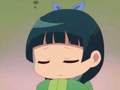 Surprised Girl Beside Purple-Haired Girl GIF
