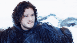 Surprised Jon Snow Compelling Stare GIF