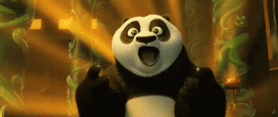 Surprised Kung Fu Panda Holding Sword GIF