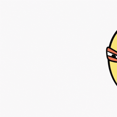 Surprised Letter U Cartoon GIF