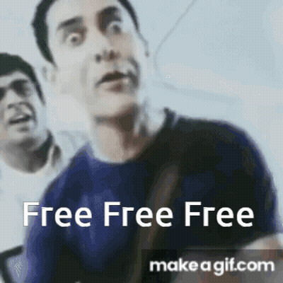 Surprised Man And Another Man Free Free Free GIF