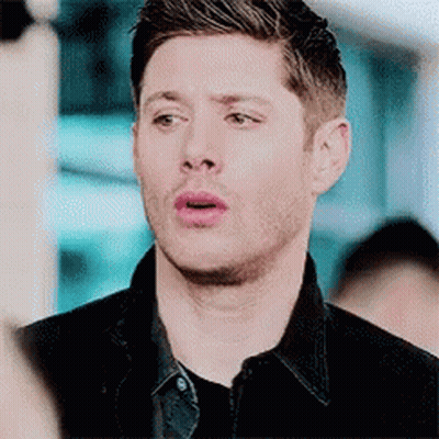 Surprised Man In Black Shirt And Jacket GIF
