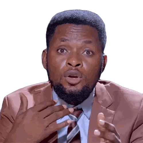 Surprised Man In Suit And Tie Sticker