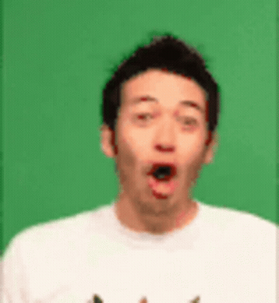 Surprised Man In White Shirt GIF