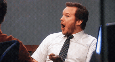 Surprised Man In White Shirt And Tie GIF