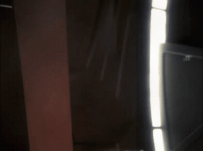 Surprised Man Peeking from Behind Wall