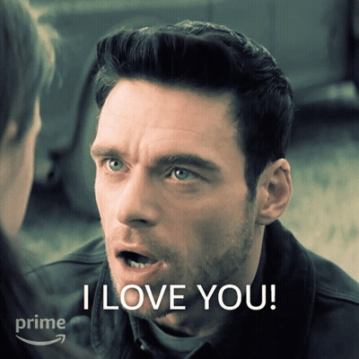 Surprised Man Saying I Love You GIF