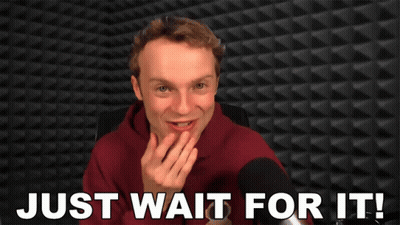 Surprised Man Saying Just Wait For It GIF