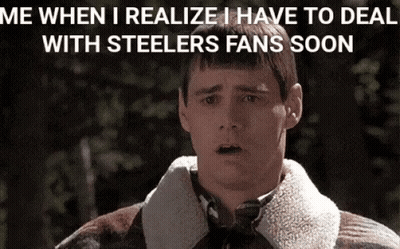 Surprised Man Saying Me When I Realize I Have To Deal With Steelers Fans Soon GIF