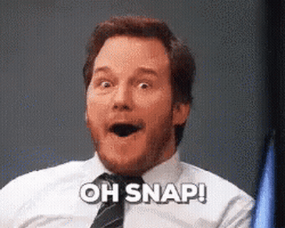 Surprised Man Saying Oh Snap GIF